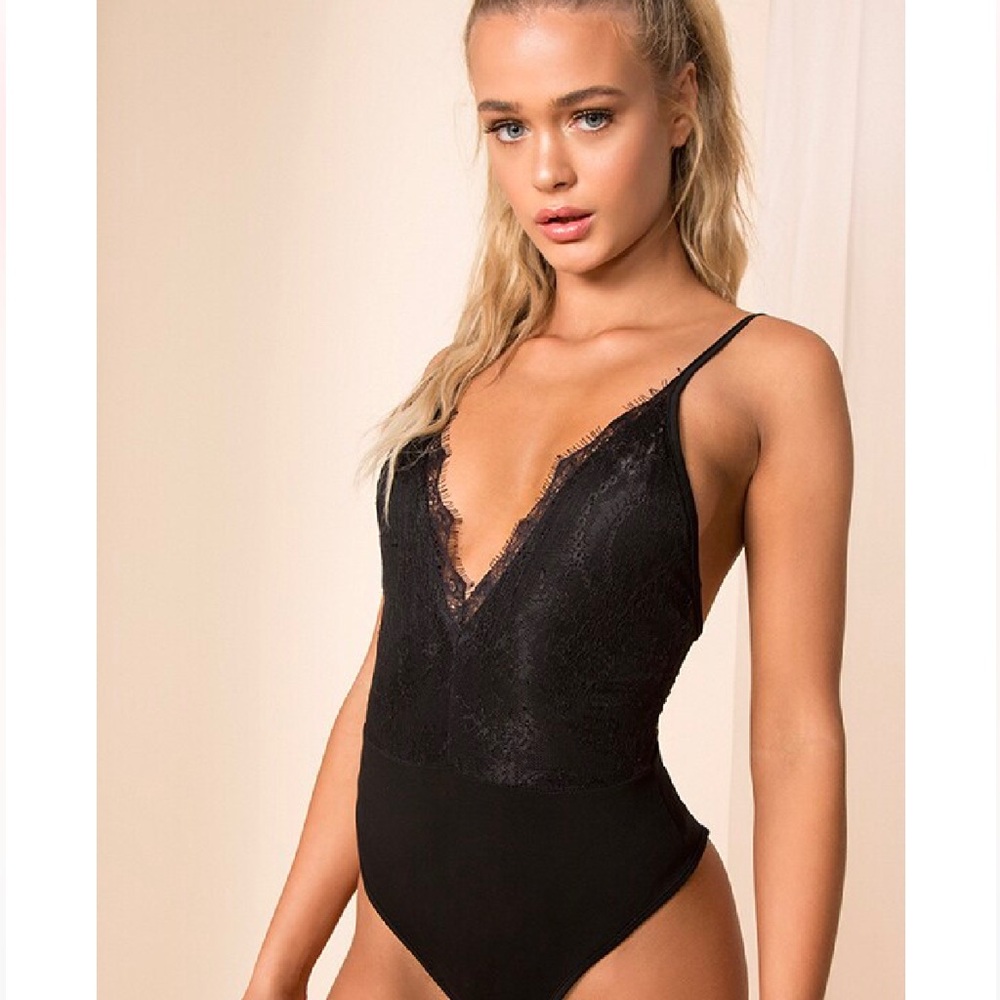 Superdown kahlid lace bodysuit